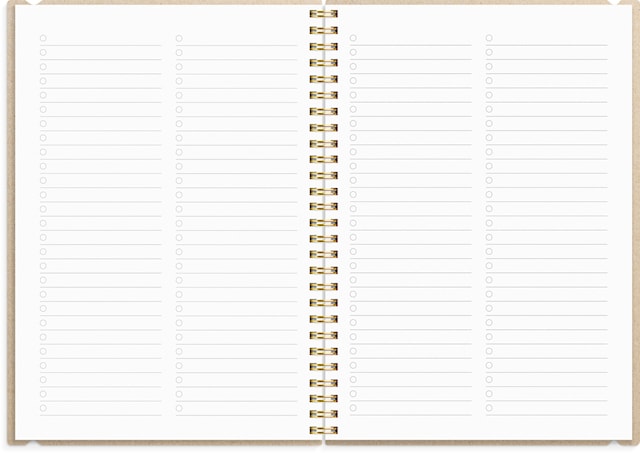 Tuotekuva 3 - Kalender 2026 A5 Senator Story Rutor Beige Burde