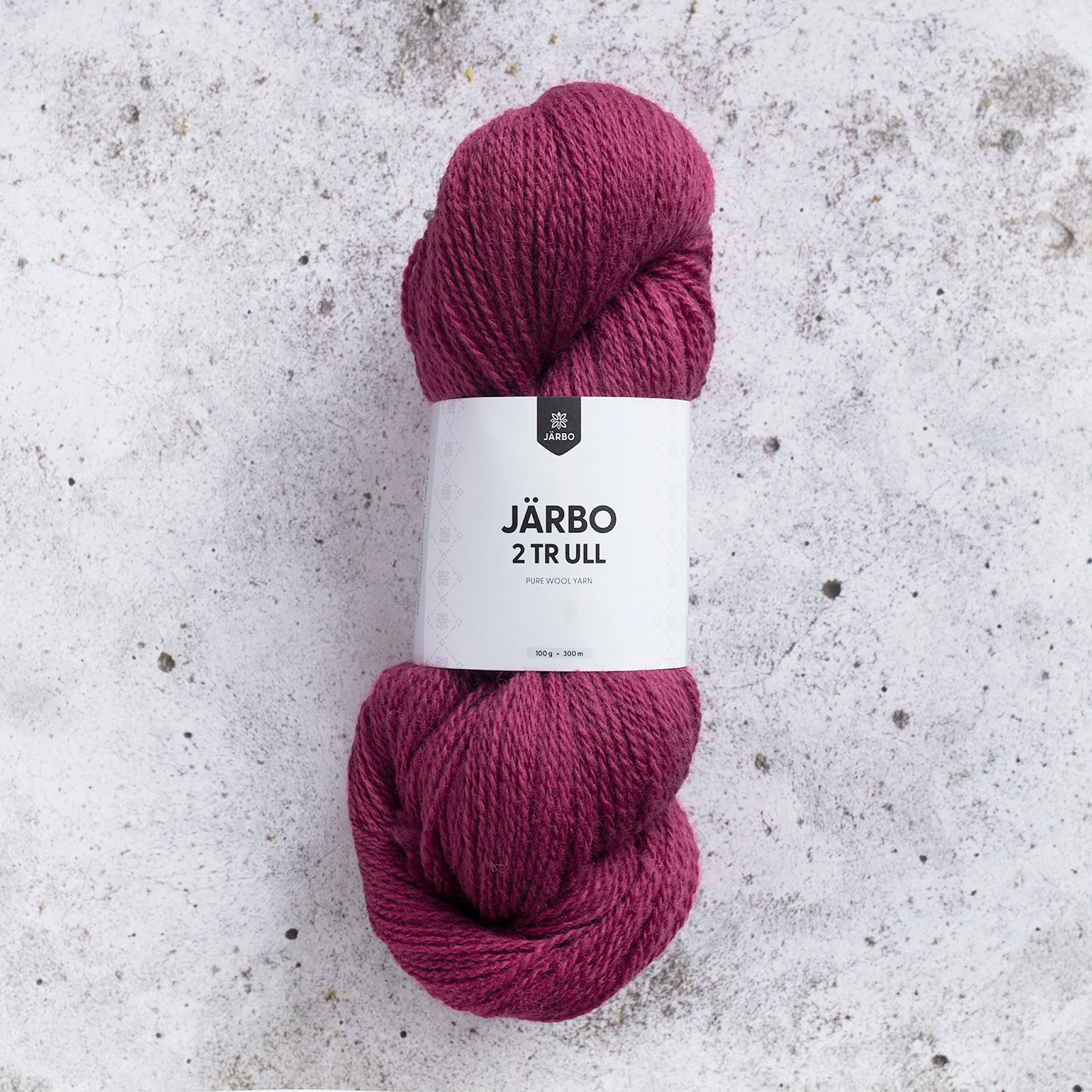 Produktbild för 2tr Ull 100 g Raspberry Rose (74128) Järbo