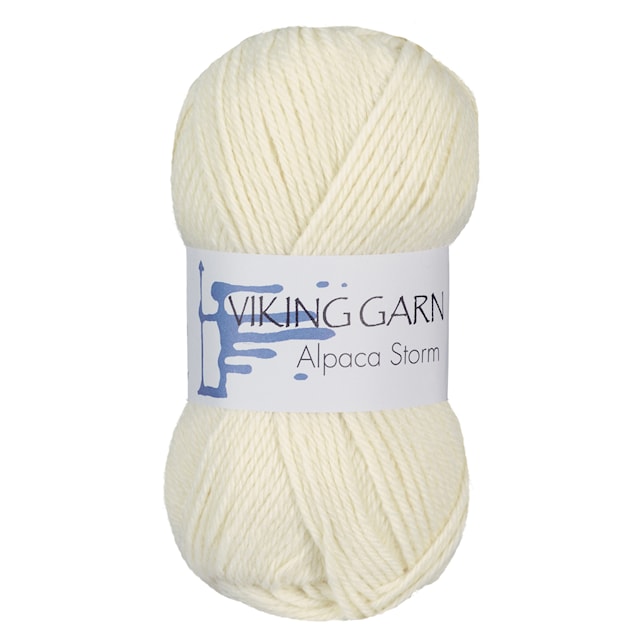 Alpaca Storm 50 g luonnonvalkoinen Viking Garn