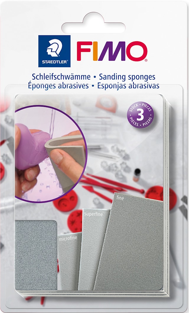 Tuotekuva 1 - FIMO Hiomasienet savelle 3 kpl Staedtler