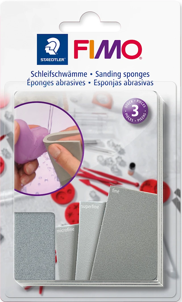 FIMO Slipsvampar till lera 3st Staedtler