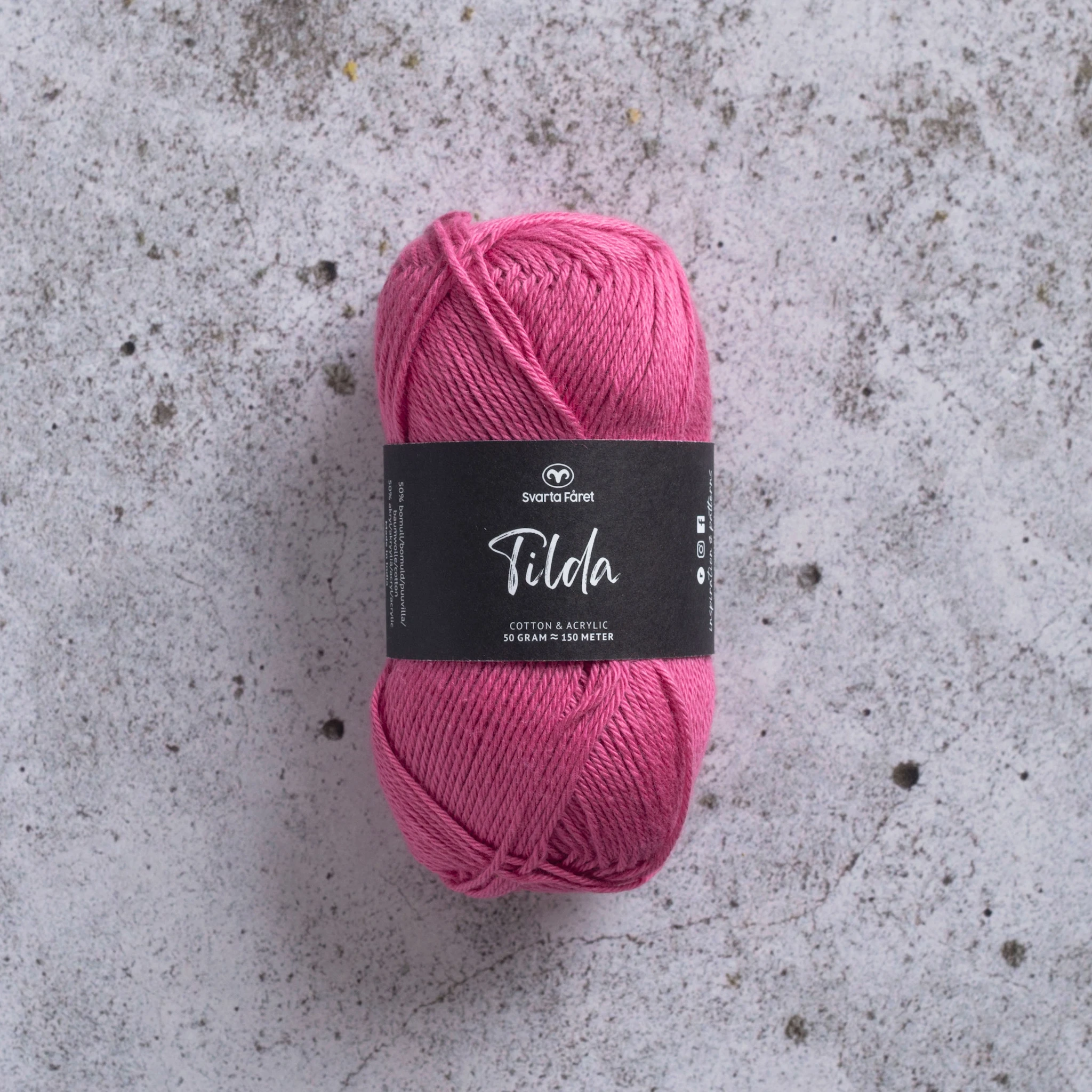 Tuotekuva ille Tilda Lanka Puuvillasekoite 50g Svarta Fåret