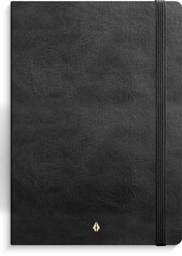 Notebook Deluxe A5 Blank Black Burde