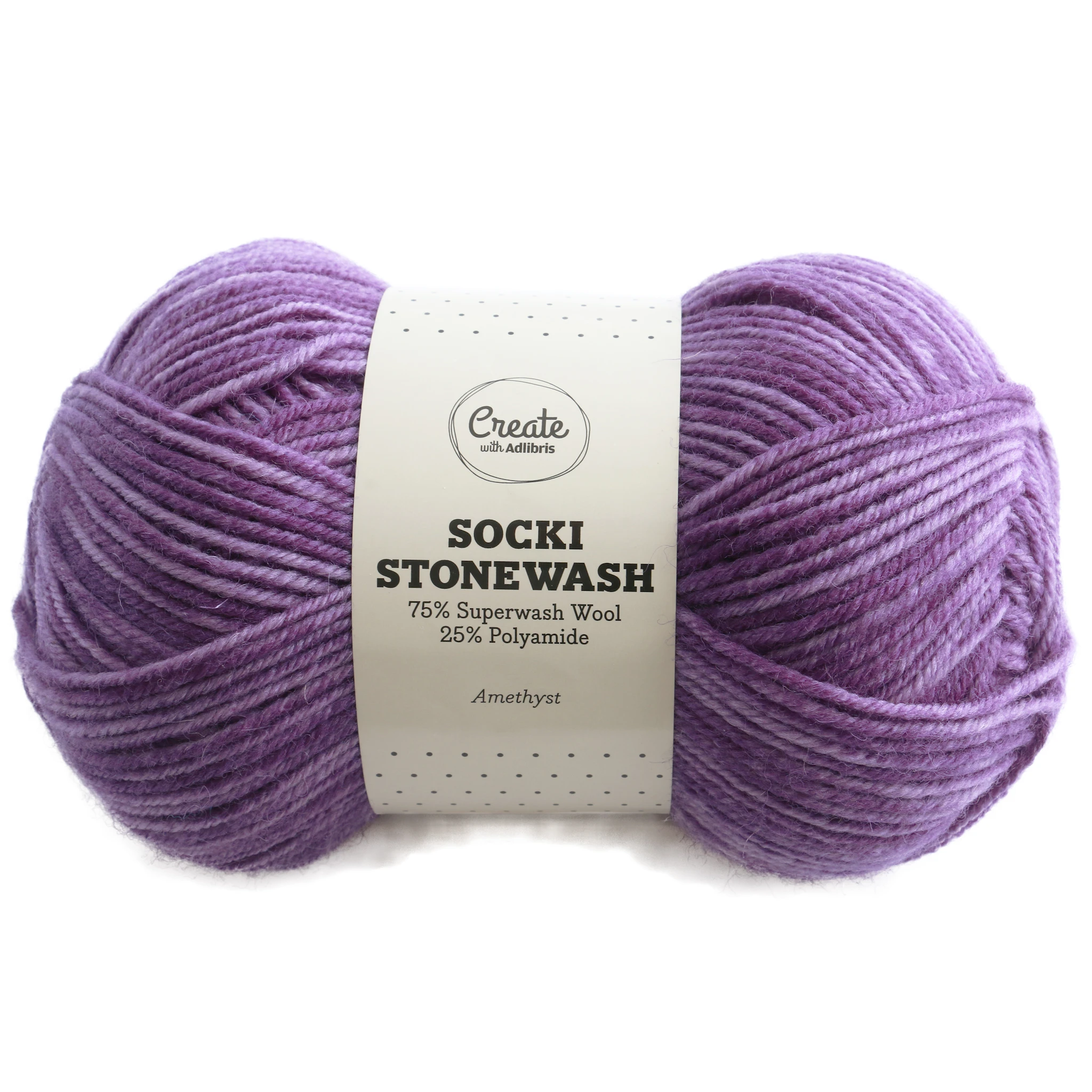 Tuotekuva ille Socki Stonewash 100 g Amethyst B122 Adlibris