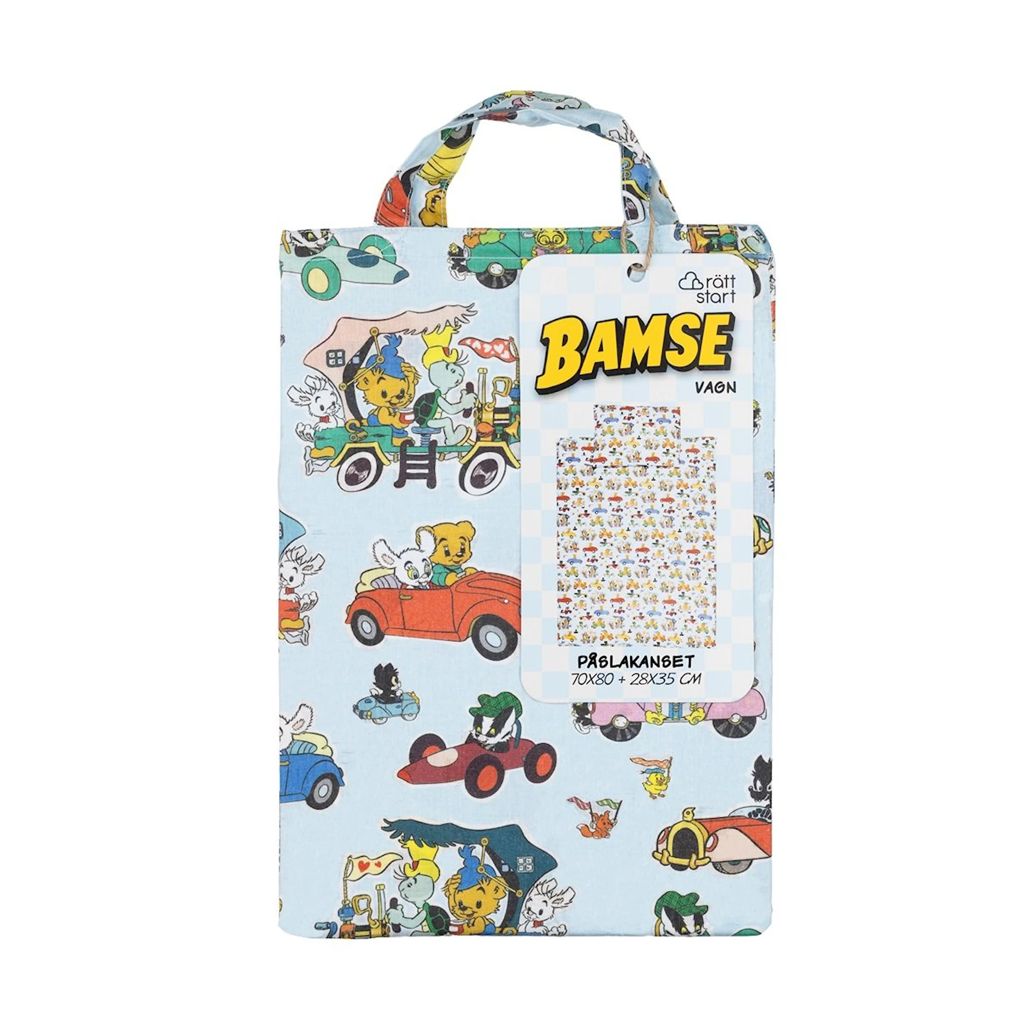 Tuotekuva ille Bamse Pussilakanasetti Vaunu/Kehto Rätt Start