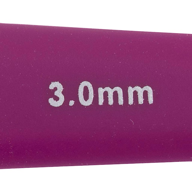 Tuotekuva 3 - Virkkuukoukku, nro 3, Pit. 13,3 cm, koko 3 mm, violetti, 1 kpl