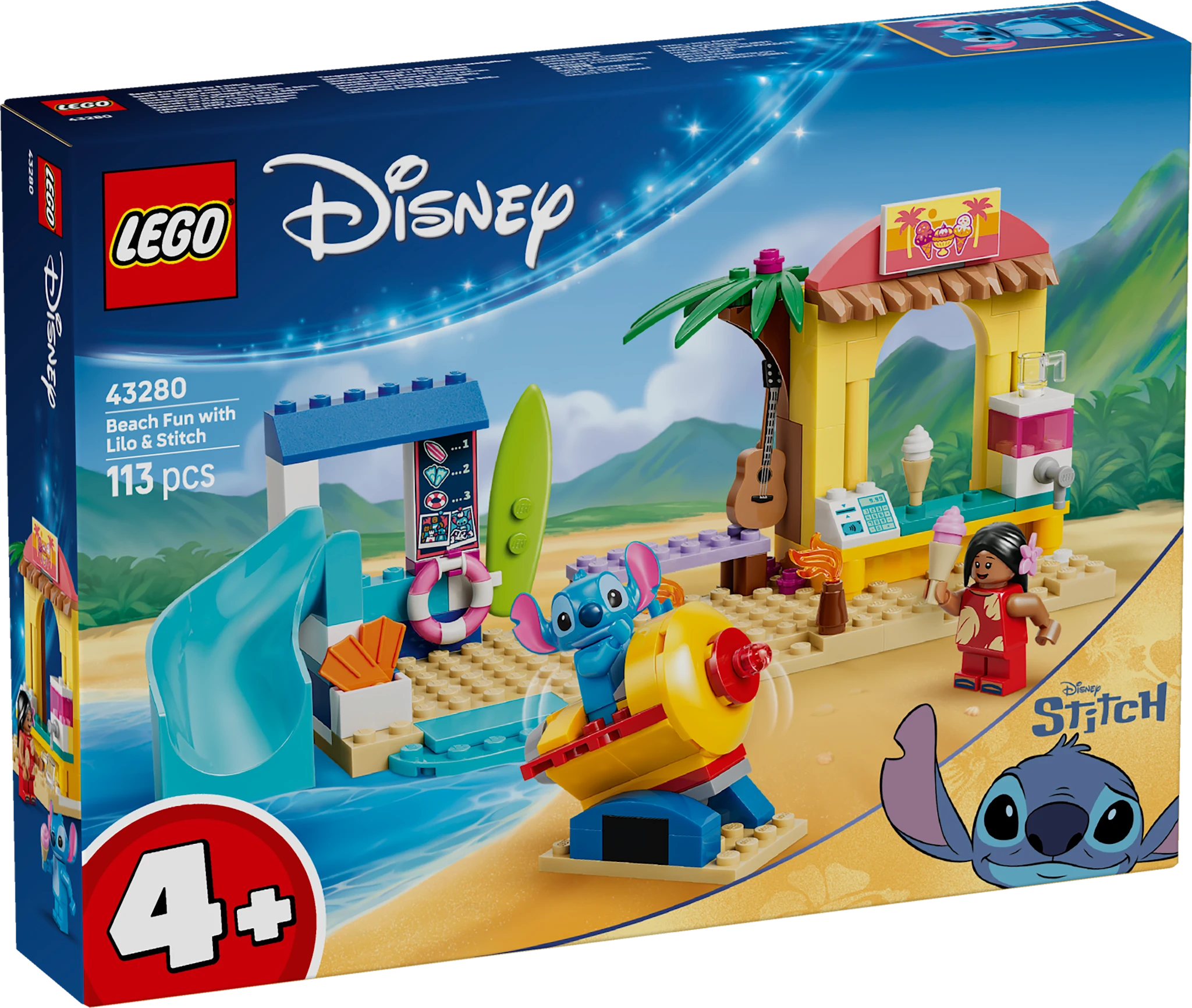 Tuotekuva ille Rantahupia Lilon ja Stitchin kanssa LEGO® Disney Classic (43280)