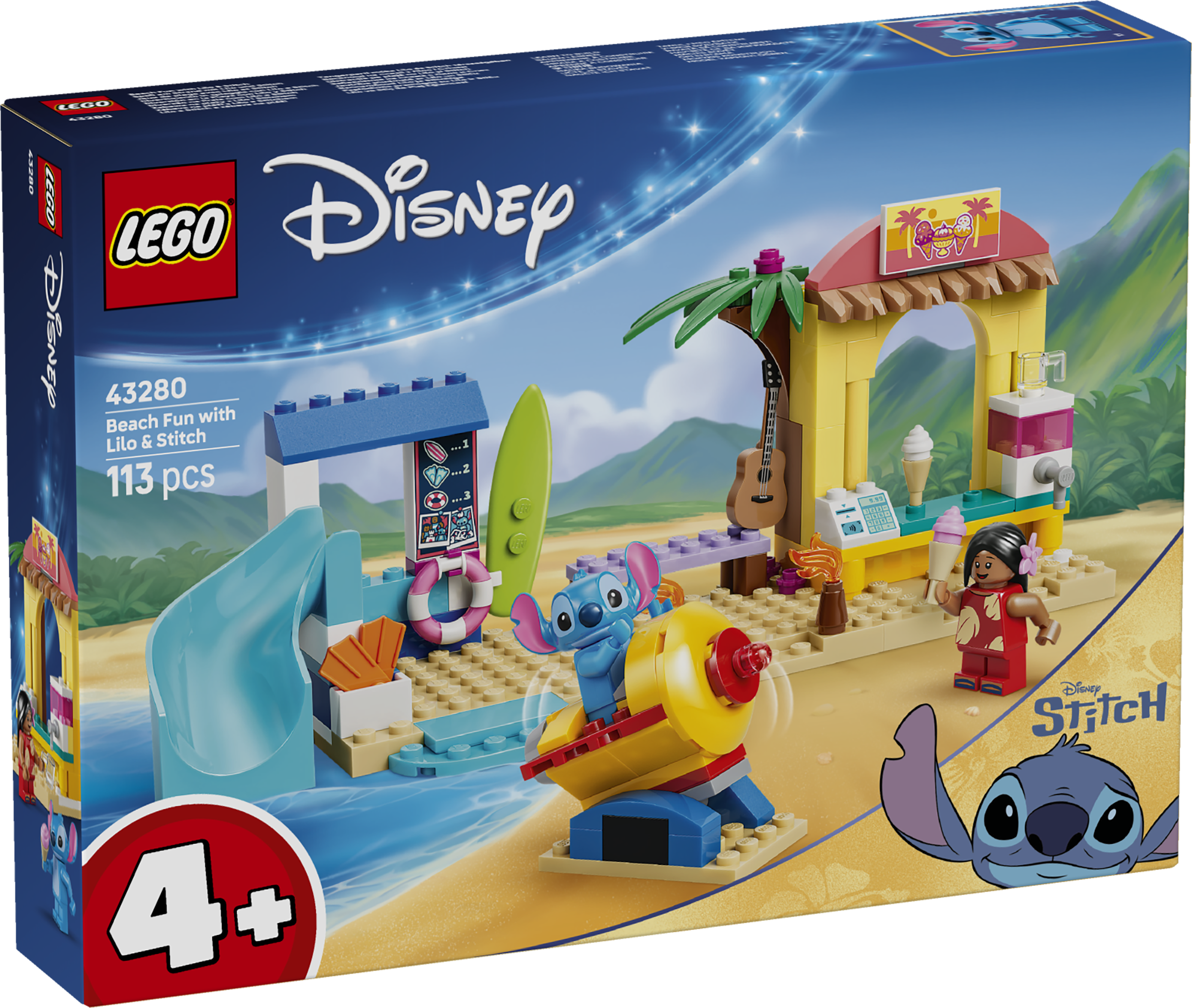 Skoj på stranden med Lilo & Stitch LEGO® Disney™ (43280)