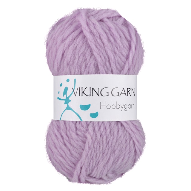 Hobbygarn 50 g Lys lilla 967 Viking Garn