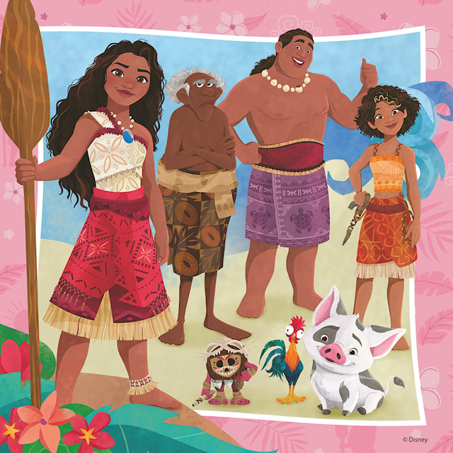 Produktbild 7 för Disney Vaiana 2 3x49p Ravensburger