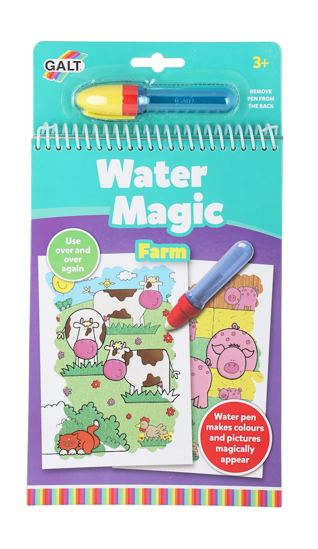 Målarbok Water Magic Bondgård Galt