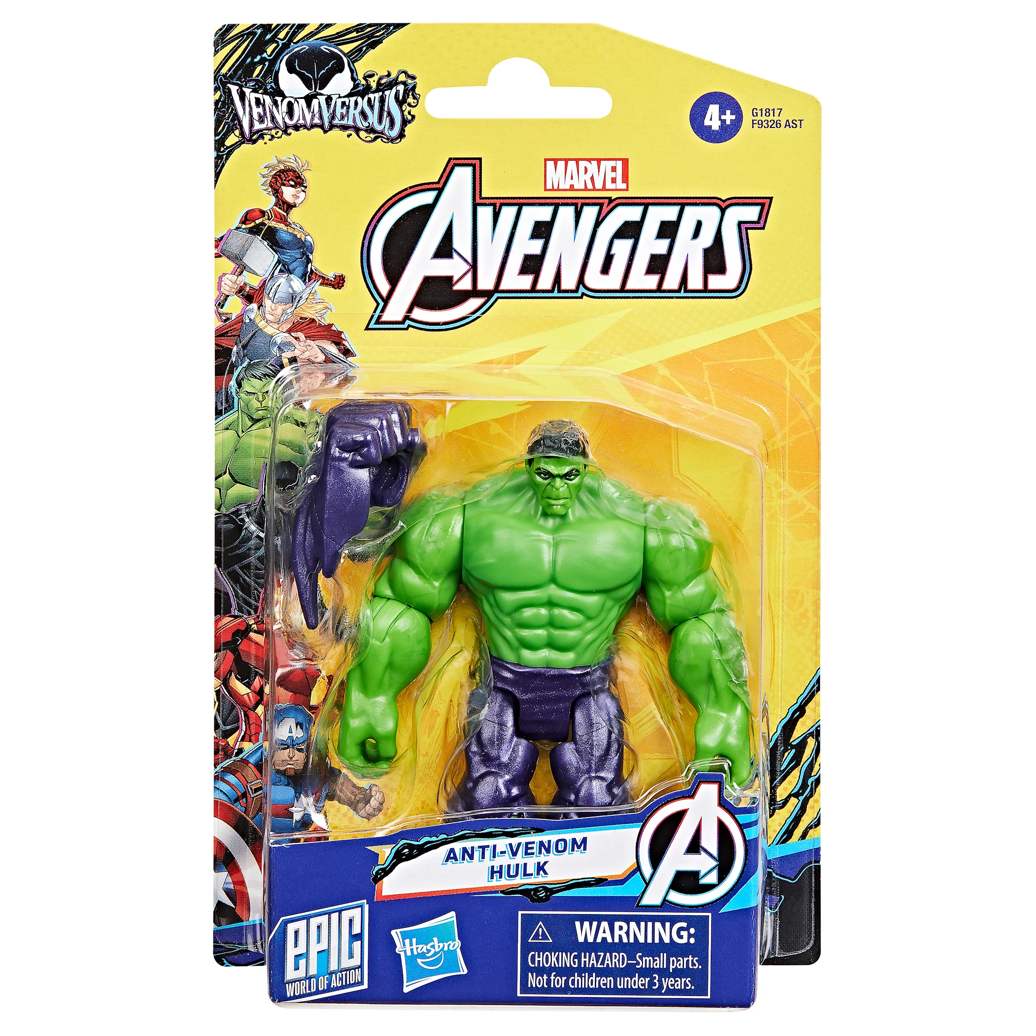 Produktbild för Avengers  Deluxe Venom Hulk 10 cm Hasbro