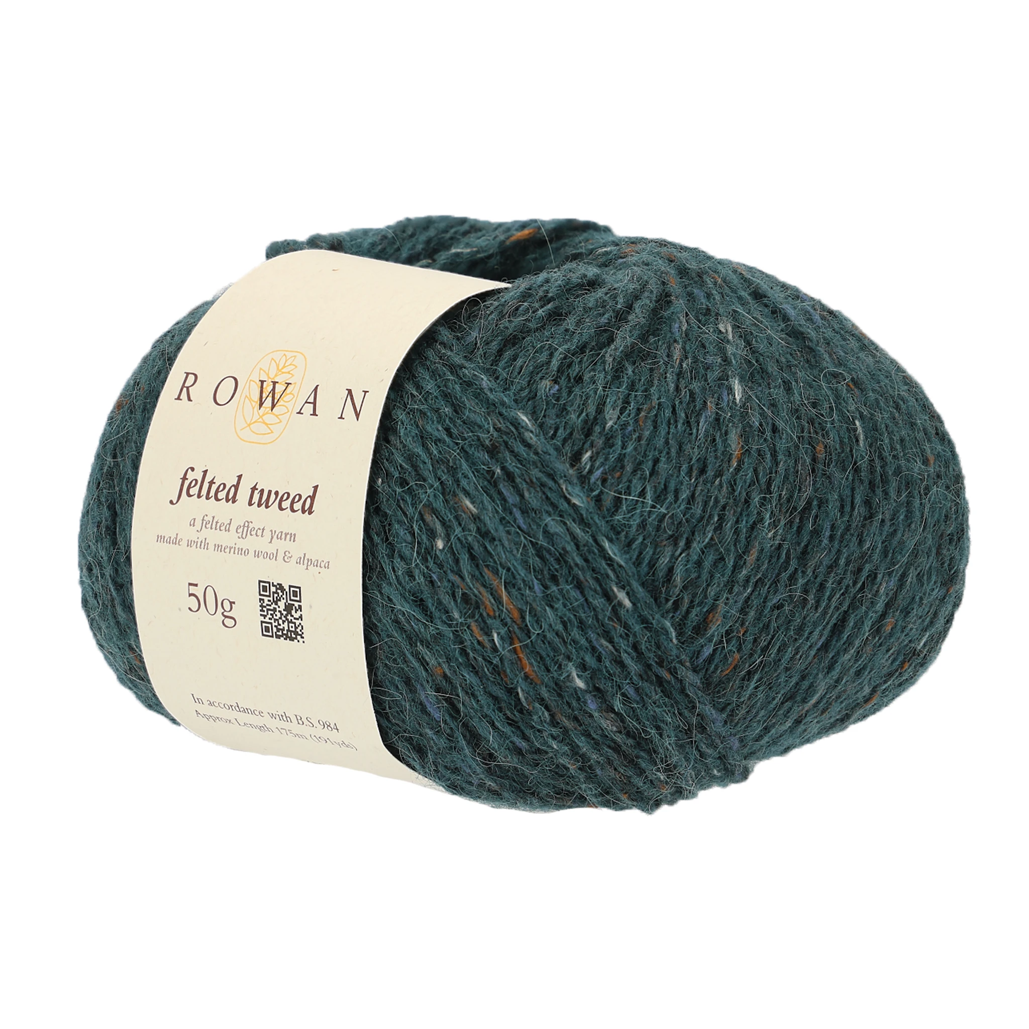 Produktbild för Felted Tweed 50 gr Bottle Green 207, Rowan