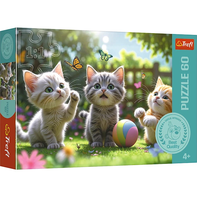 Three Kittens Lastenpalapeli 60 palaa Trefl