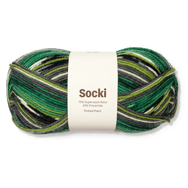 Socki Garn Ullmix 100g Potted Plant B035 Adlibris