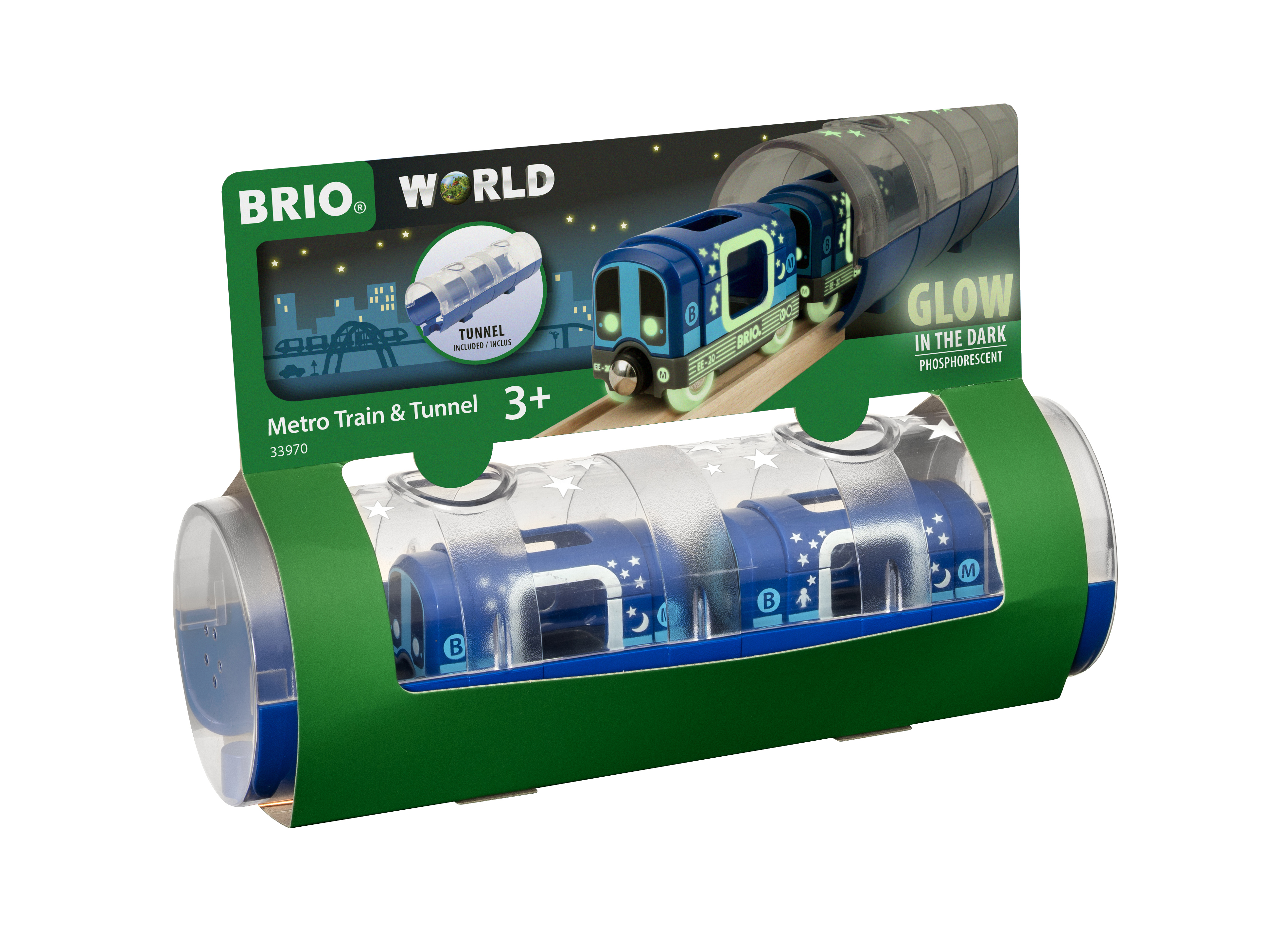 Tunnelbanetåg och tunnel, Brio