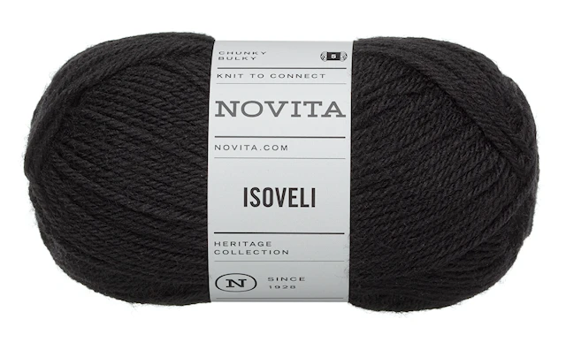 Isoveli Garn Ullmix 100 g Svart 099 Novita
