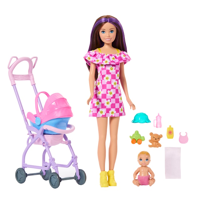Tuotekuva 1 - Skipper Lastenhoito Rattaat Leikkisetti Barbie