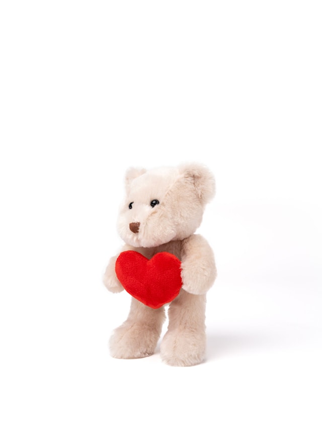 Produktbilde 3 for Theo med Hjerte Beige Teddykompaniet