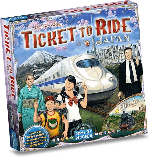 Tuotekuva 1 - Ticket To Ride: Japan & Italy (Expansion) (FI/SE/NO/DK/EN)