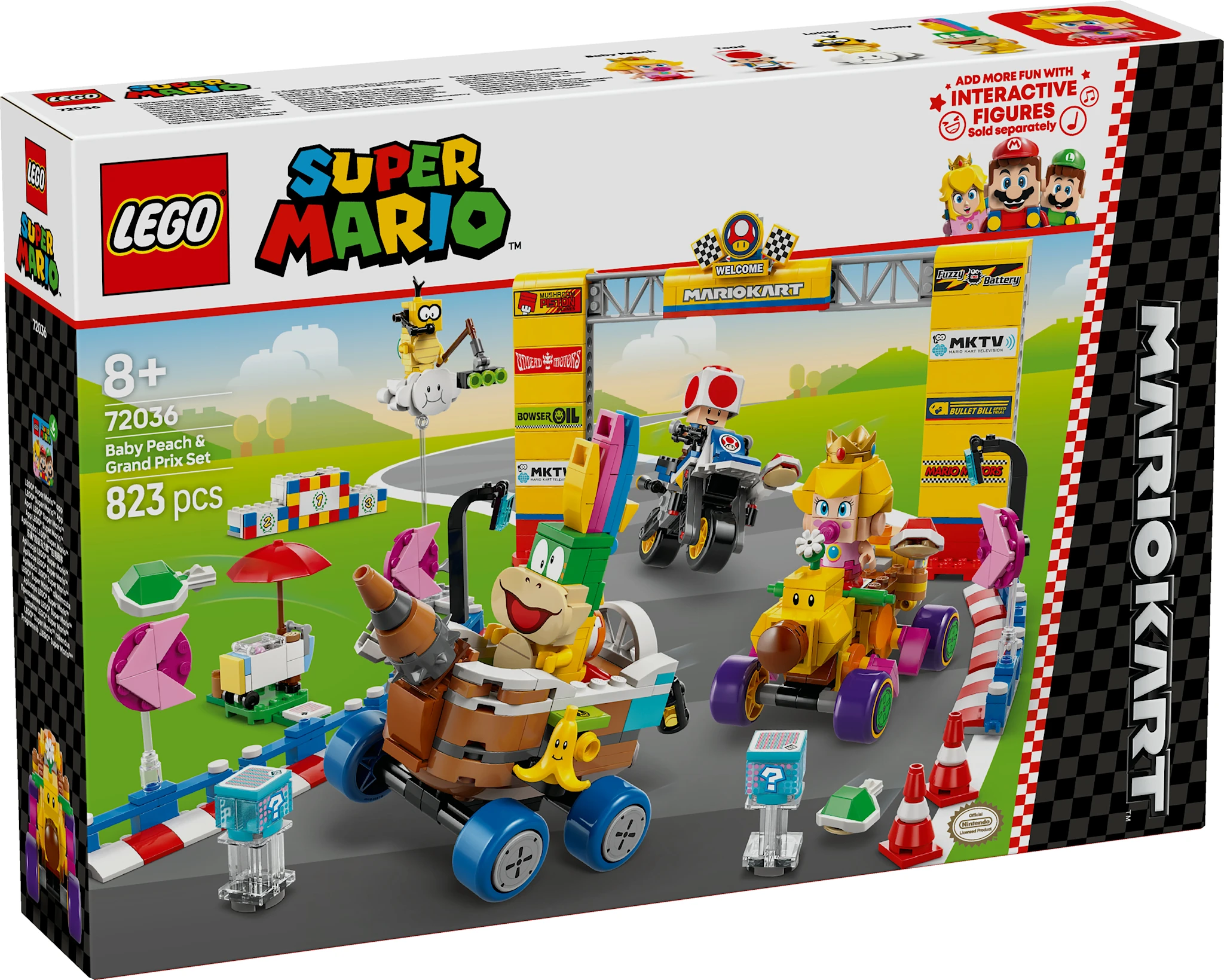 Produktbild för Mario Kart™ – Baby Peach & Grand Prix LEGO® Super Mario (72036)