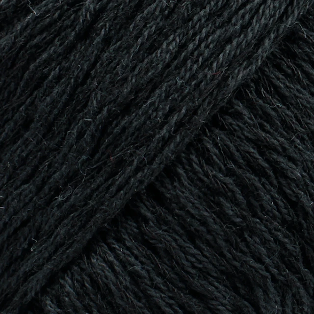 Belle Uni Colour Lanka Puuvillasekoitus 50 g Black 08 Drops