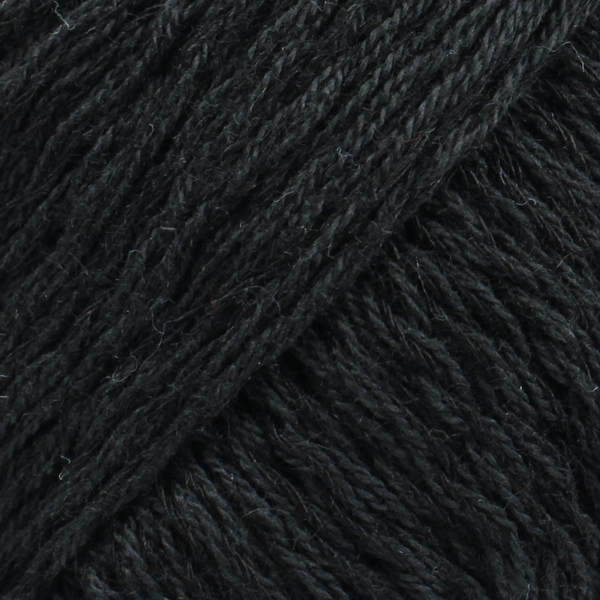 Belle Uni Colour Lanka Puuvillasekoitus 50 g Black 08 Drops