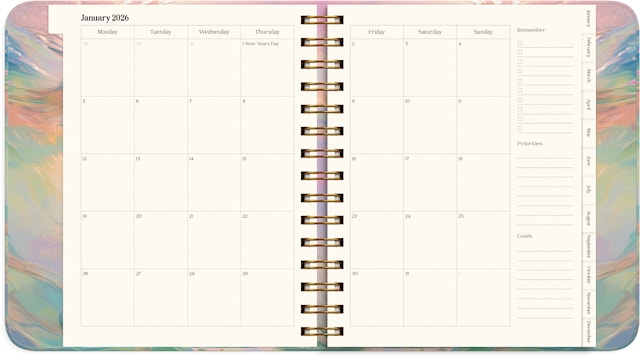 Produktbilde 4 for Kalender 2026 Dream & Do Swirl Burde
