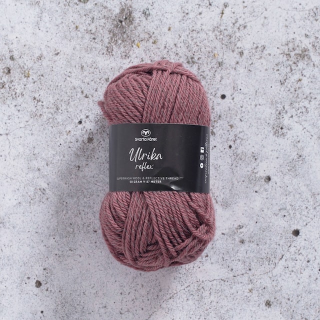 Ulrika Reflex Lanka Villasekoitus 50 g Violetinroosa Svarta Fåret