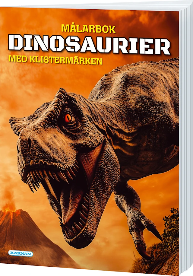 Målarbok Dinosaurier Kärnan