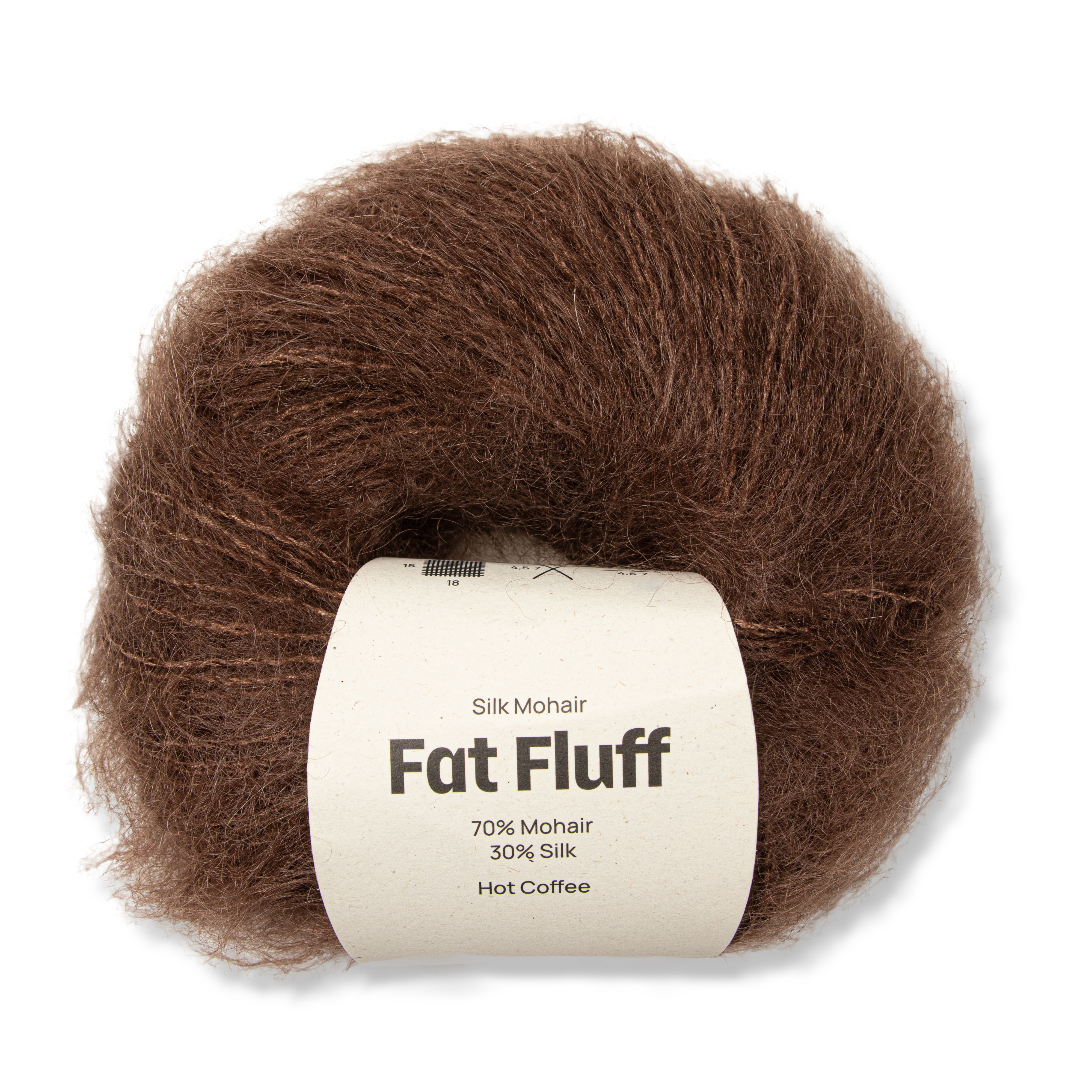 Silk Mohair Fat Fluff 25 gr Hot Coffee A785 Adlibris