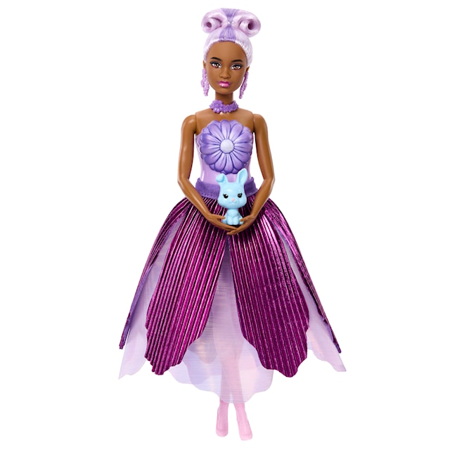 Produktbild 3 för Flower Surprise Doll Lila Barbie