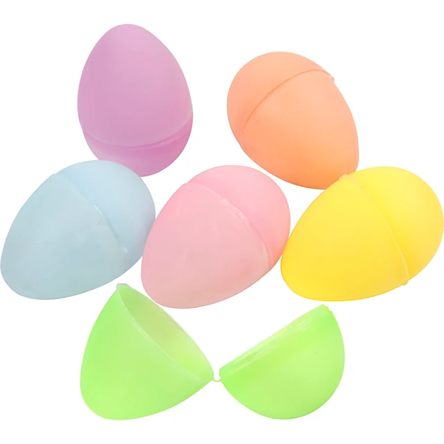 Plastägg pastellfärger 6 cm 12-p Creativ Company