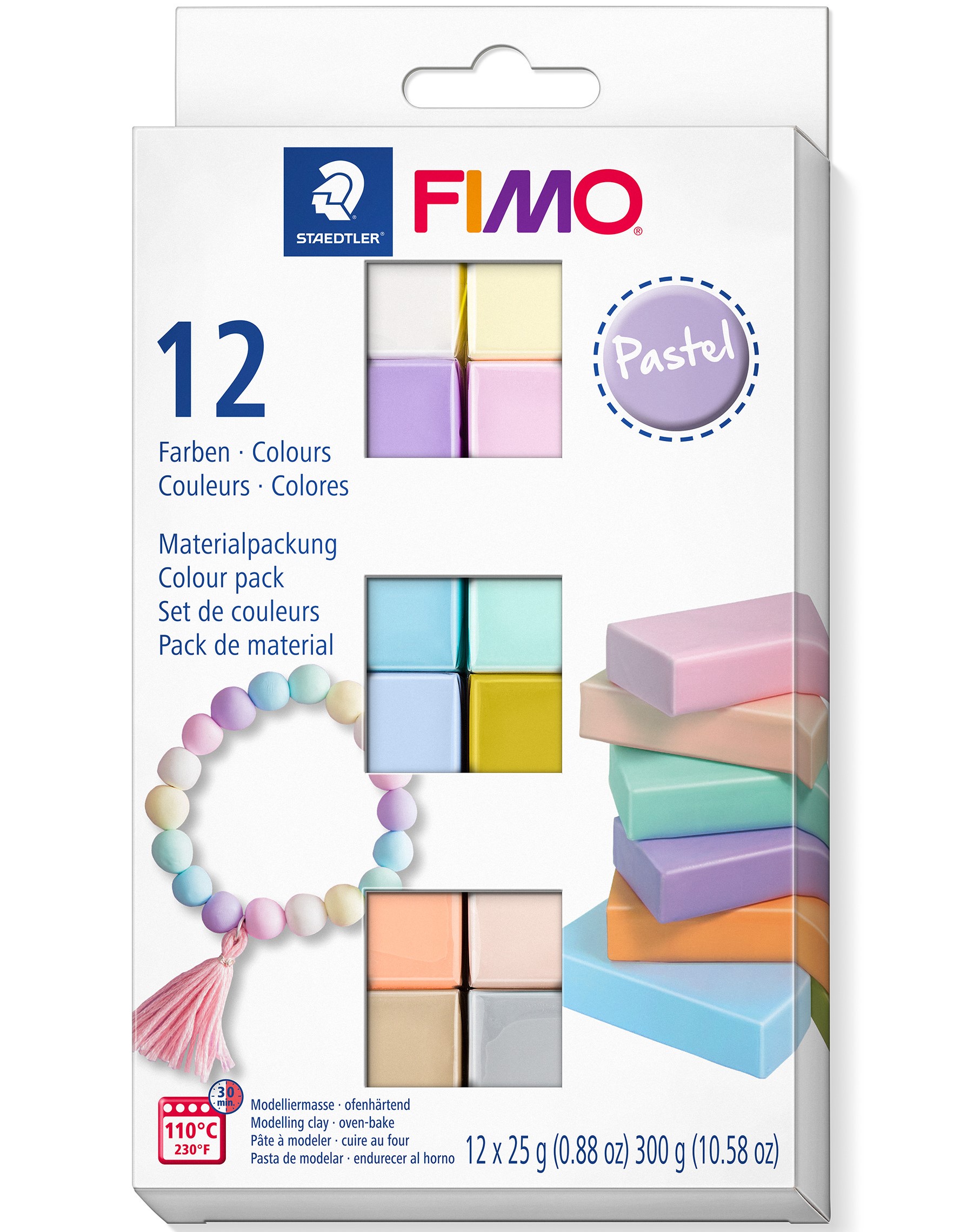 FIMO Soft Colour 12 kpl Pastellivärit