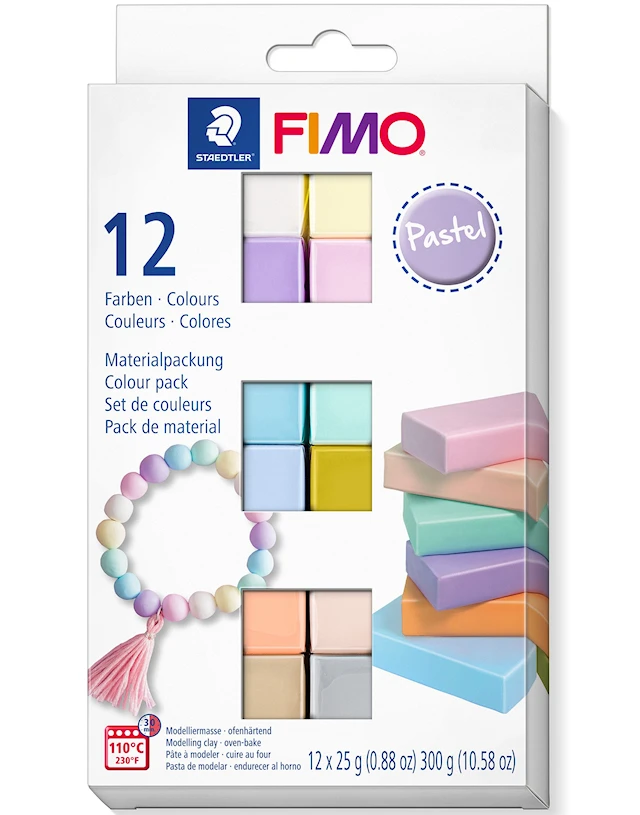 FIMO Soft Colour 12 kpl Pastellivärit