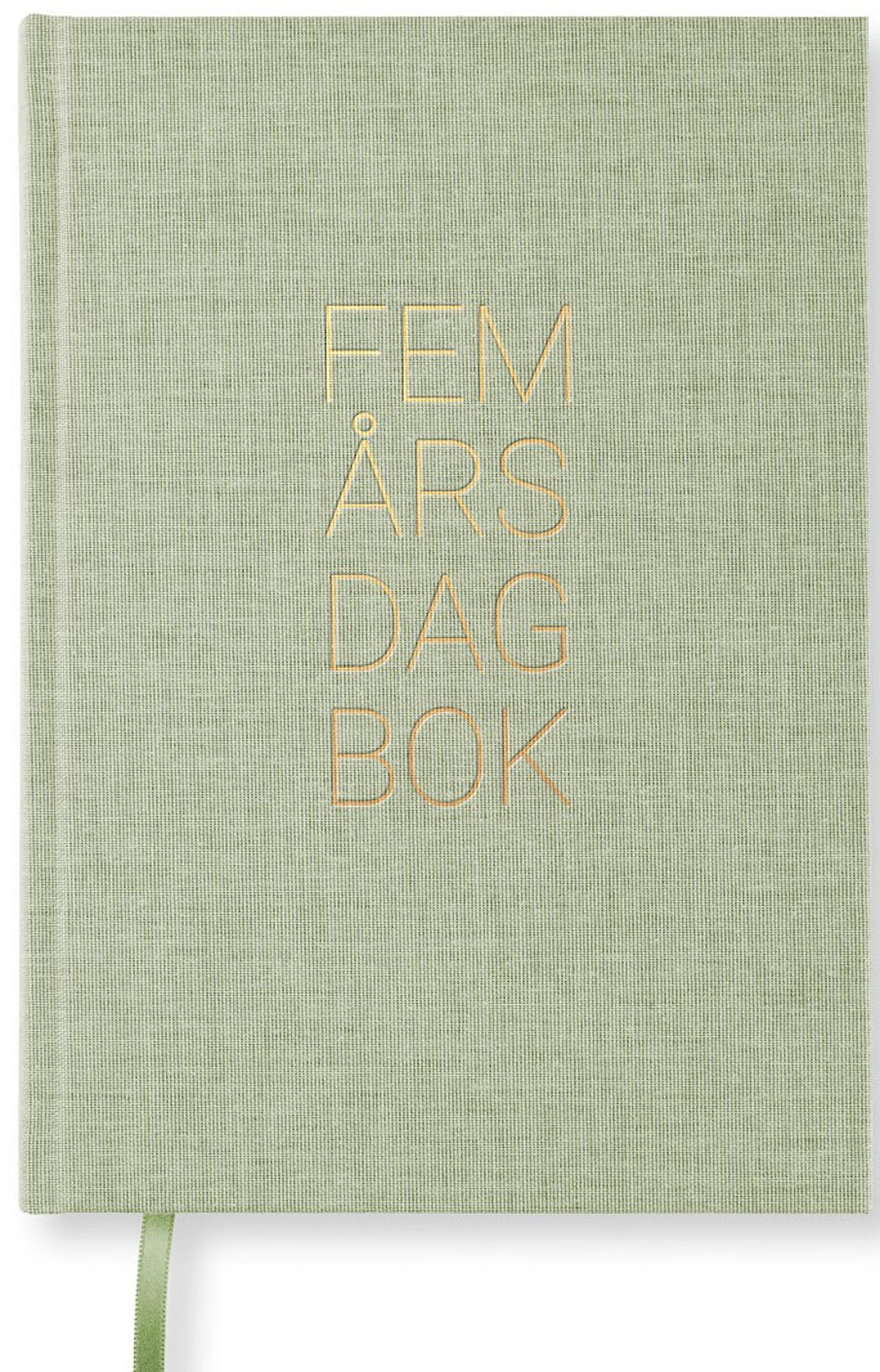 Produktbilde for 5-Års Dagbok A5 Green Leaf Paperstyle