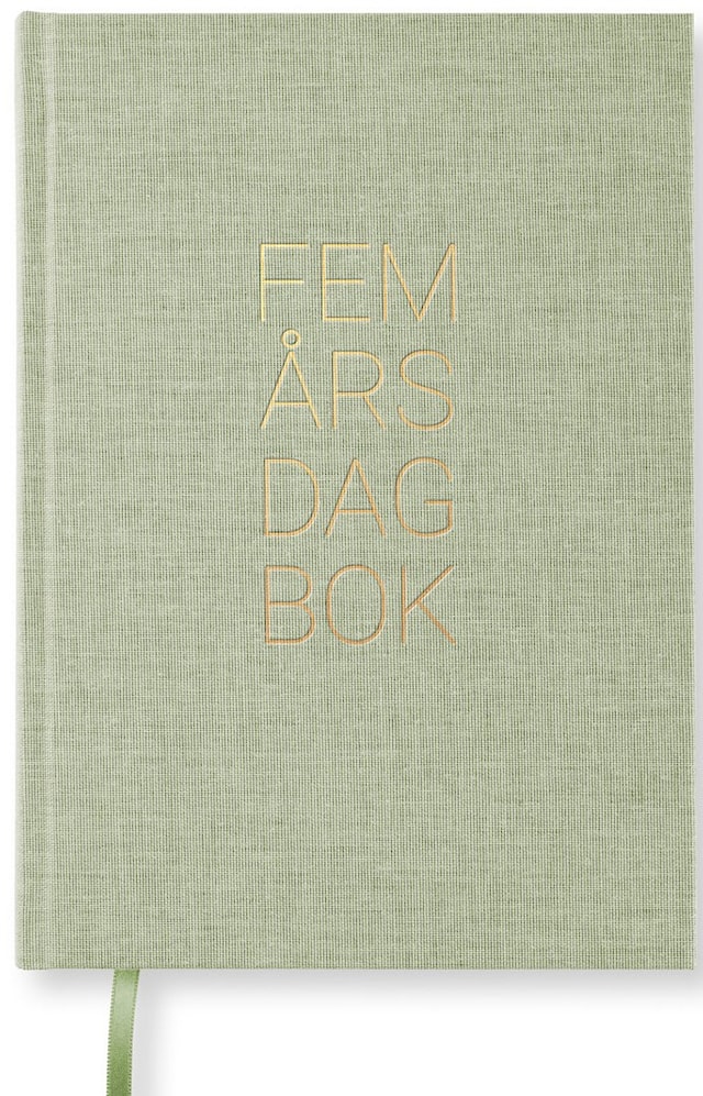 Produktbild 1 för 5-Års Dagbok A5 Green Leaf Paperstyle