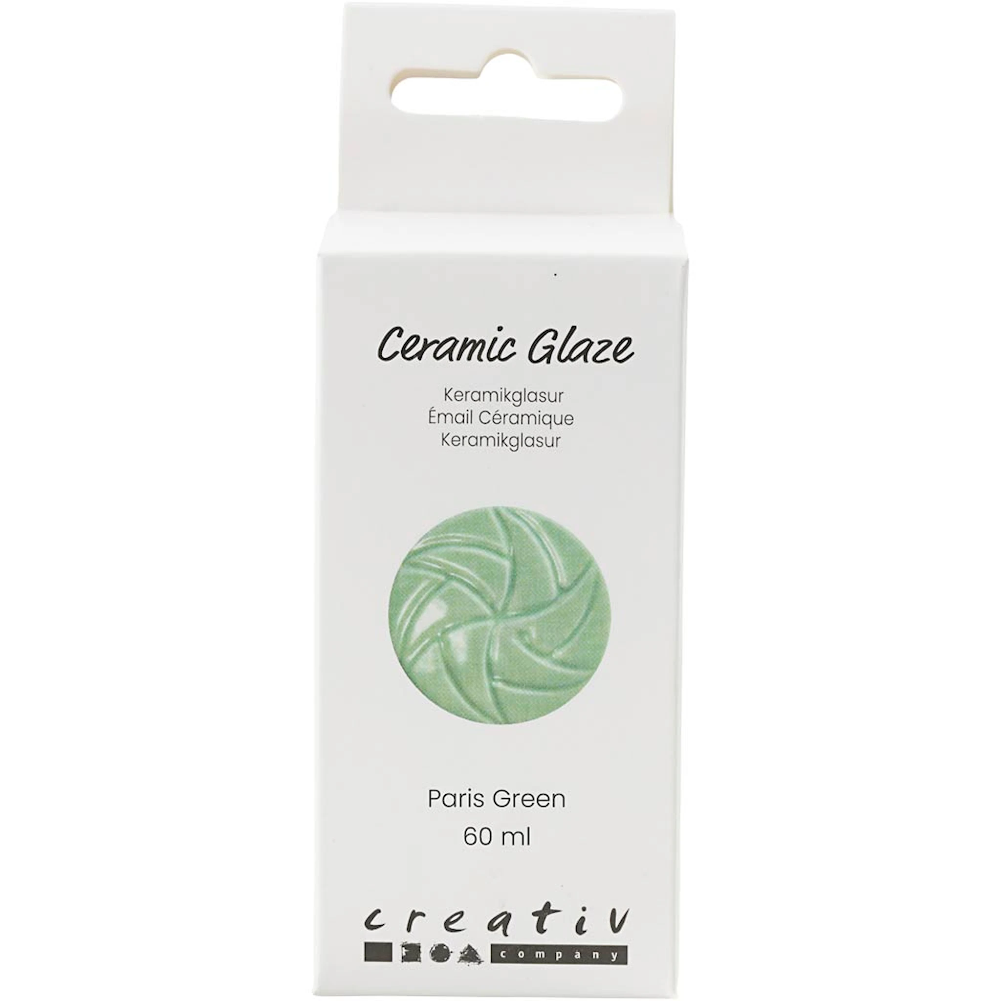 Produktbilde for Keramikkglasur, 984-1101 °C, dekkende, Paris Green, 60 ml/ 1 boks
