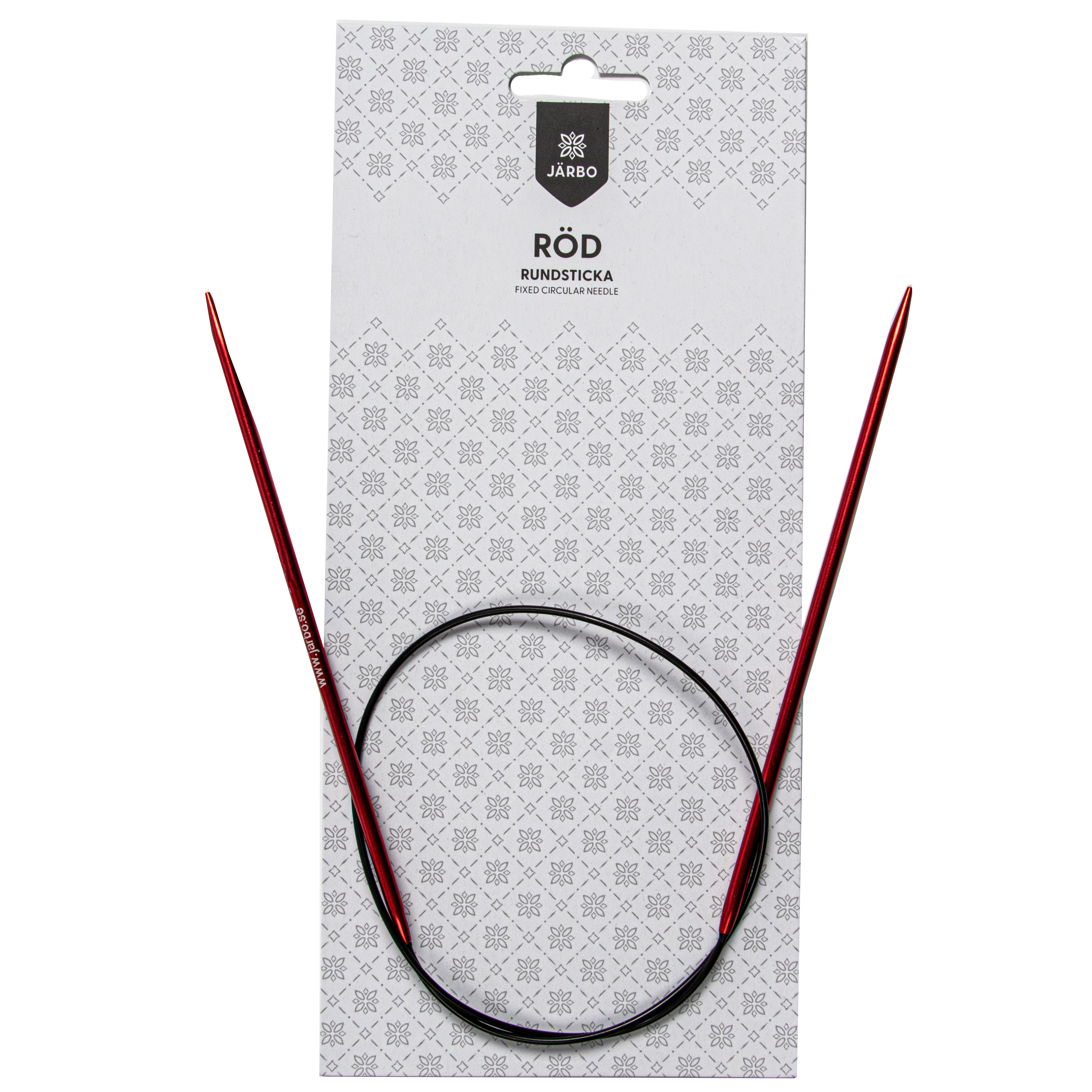 Rundstickor 60 cm/4,5 mm Röd 1 st Järbo