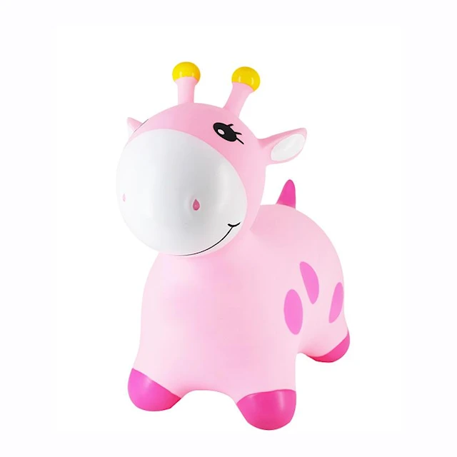 Hoppdjur Rosa Giraff