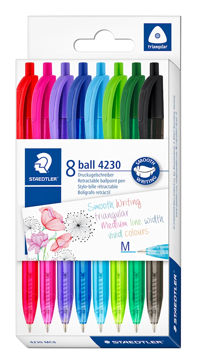 Kulspetspennor 4230 M 8-pack Staedtler