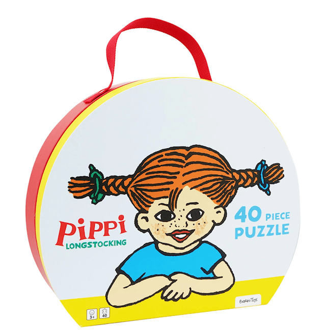 Produktbild 4 för Pussel Astrid Pippi Suitcase 40 bitar