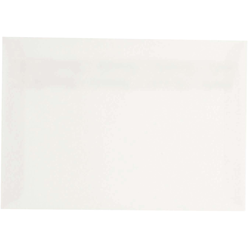 Kuvert C6 R&aring;vit  11,4x16,2 cm 50-pack