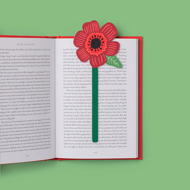 Produktbild 4 för Bokmärke Blomma Poppy Catwalk