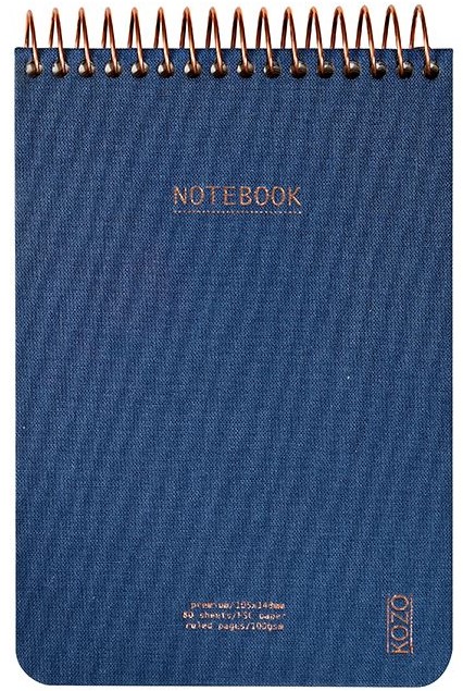 Anteckningsblock A6 Premium Navy KOZO