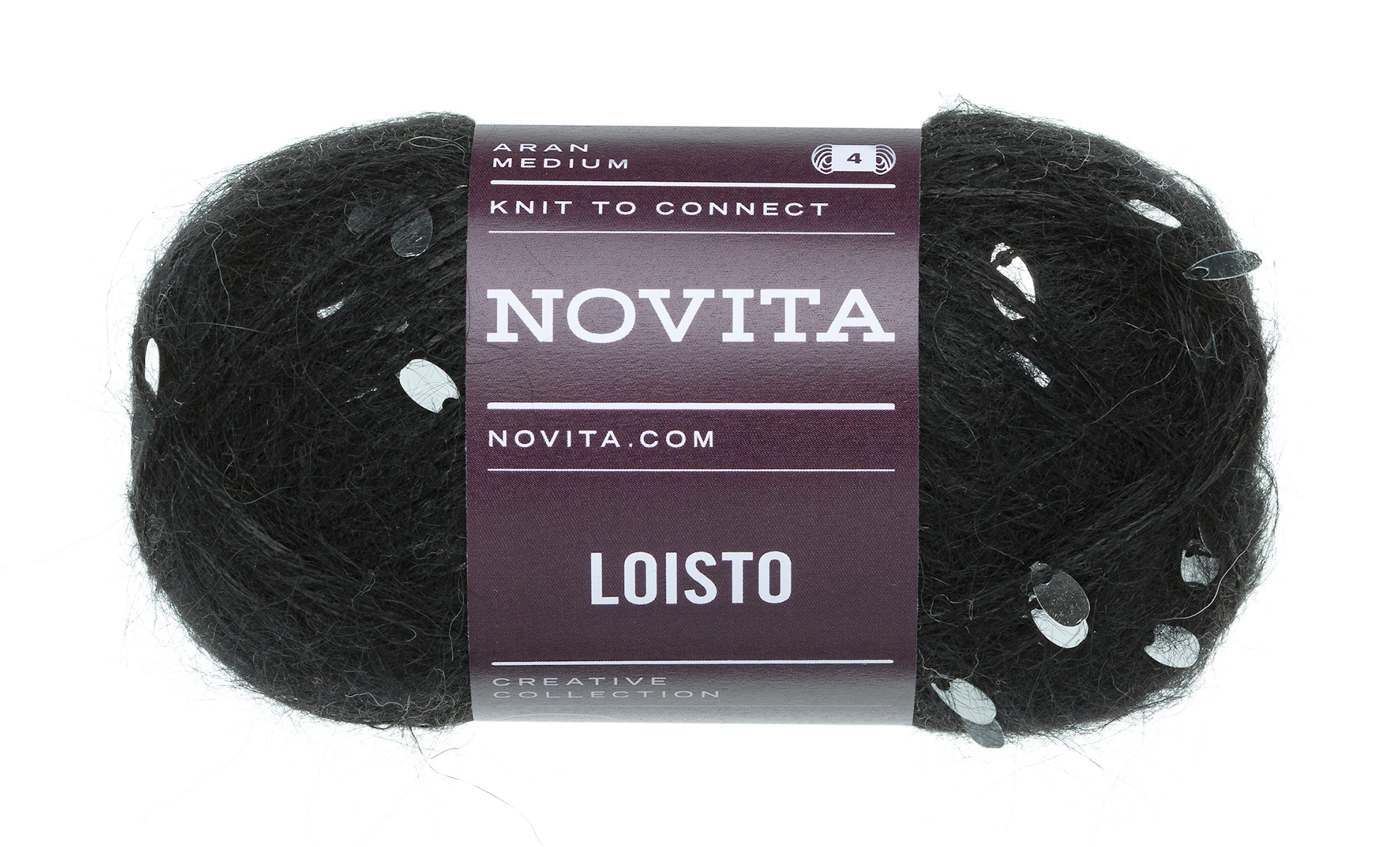 Produktbild för Loisto Paljettgarn 50g  Skugga 0991 Novita