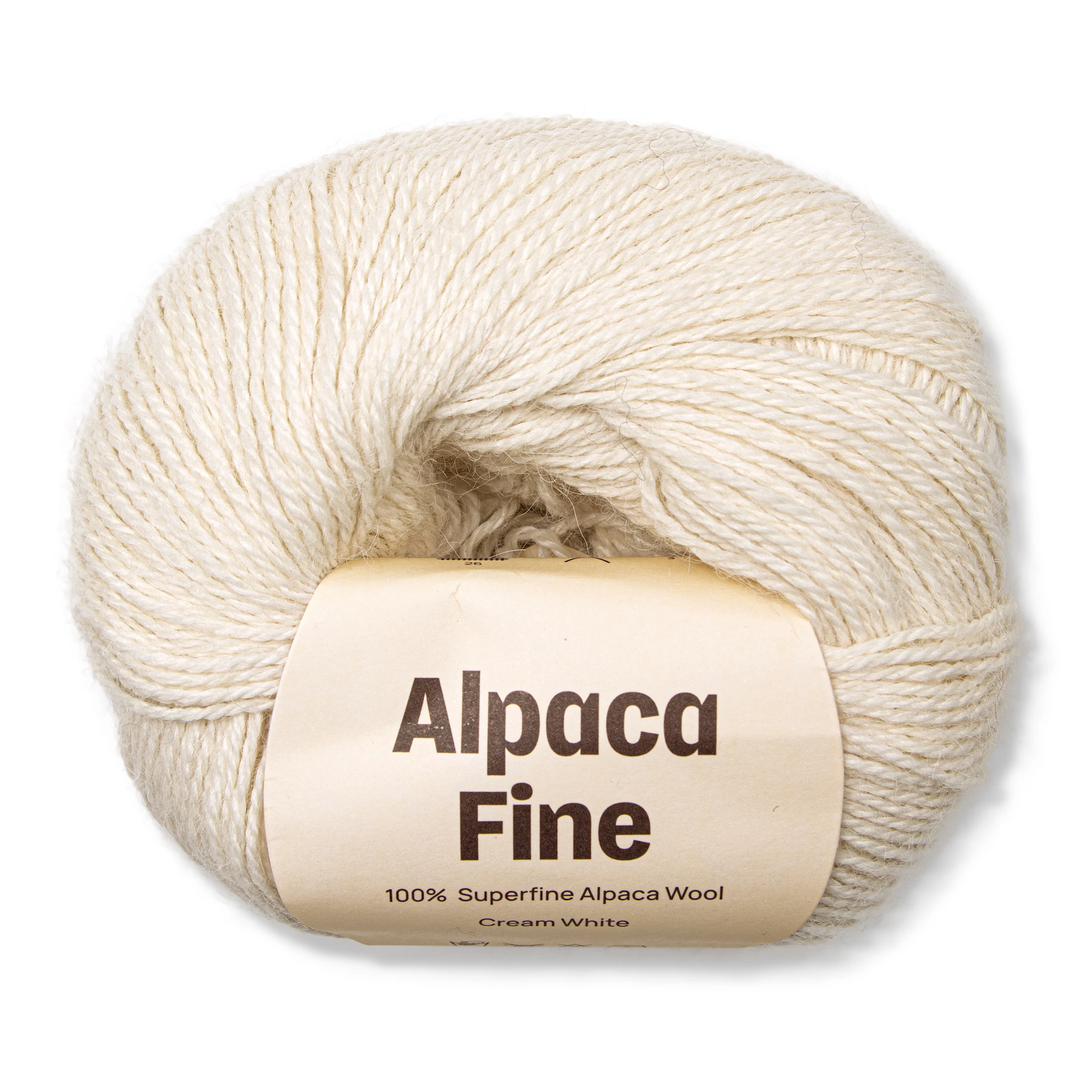 Produktbild för Alpaca Fine 50 g Cream white A232 Adlibris