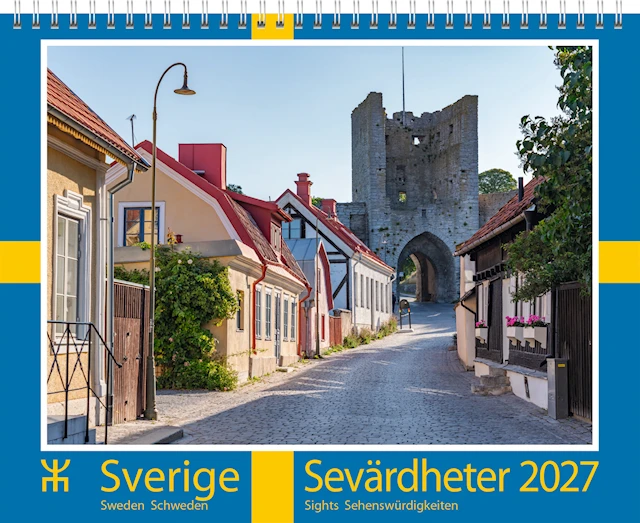 Väggkalender Sverige Sevärdheter 2027 Almanacksförlaget