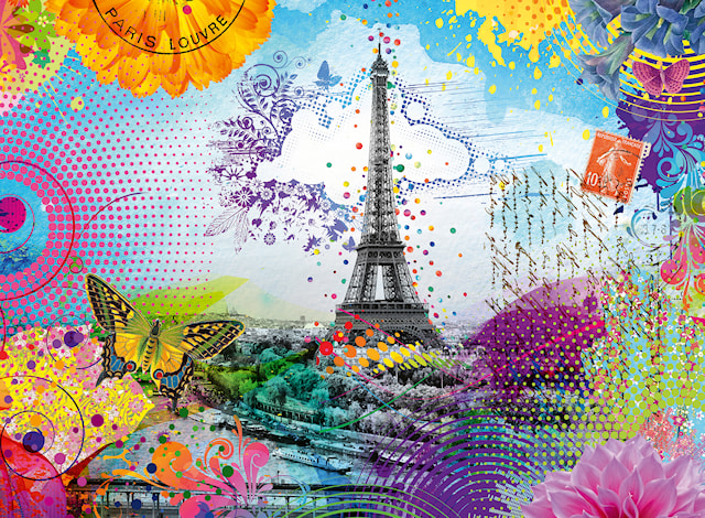 Tuotekuva 2 - Pussel Postcard from Paris 500 bitar, Ravensburger