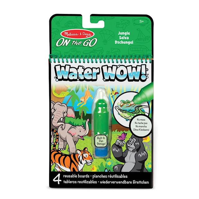 Water WOW! Water-Reveal Målarbok Djungel Spin Master